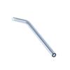 CALANDIS 1Pcs Creative Curved Glass Drinking Straw Bent with Brush Grey view 2