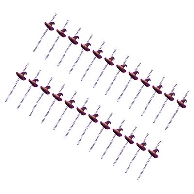 CALANDIS 24X Halloween Paper Straws Funny Disposable Straws for Carnival Party Witch Hat