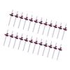 CALANDIS 24X Halloween Paper Straws Funny Disposable Straws for Carnival Party Witch Hat view 3