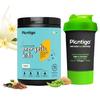 Plantigo Kids Protein 14g, 11 Vitamins, 8 Minerals, Nutrition Supplement | Muscle, Bone Growth & Brain Health | Plant Protein Powder for Kids 10+ years | (Vanilla Flavor - 500g + Shaker, 600ml) view 1