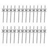 CALANDIS 24X Halloween Straws Party Favors for Treat Bags Goodie Kids Or Adults | 24 Paper Straw 24 Skull 24 Sticky view 1