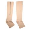 BYTEFUN Zipper Medical Compression Socks Stockings with Open Toe Calf Support Best Stocking for Edema, Swollen, Nurses, Pregnancy, Recovery Leg Knee High Sports Length, Better Blood Circulation view 1