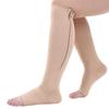 BYTEFUN Zipper Medical Compression Socks Stockings with Open Toe Calf Support Best Stocking for Edema, Swollen, Nurses, Pregnancy, Recovery Leg Knee High Sports Length, Better Blood Circulation view 4