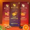 50% Dark Jaggery Chocolate| Sante Foods| Pack of 3| MultiFlavour Pack| No Added Sugar| Enriched with Ayurvedic Herbs| 50g each| Vegan Chocolates view 1