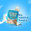 GrowVita Growth Ka Naya Formula  Classic Vanilla Malt Milk Drink (No Added Sugar, 400g) Enriched with Essential Vitamins & Minerals for Healthy Growth, Immunity & Energy view 2