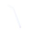 CALANDIS 1Pcs Creative Curved Glass Drinking Straw Bent with Brush White view 2