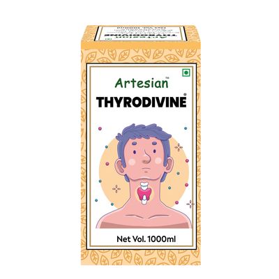 Artesian Thyrodivine | Herbal Syrup for Thyroid Support | Helps in Hypothyroid & Hyperthyroid Disorders, Hormonal Balance, Energy & Metabolism  500ml