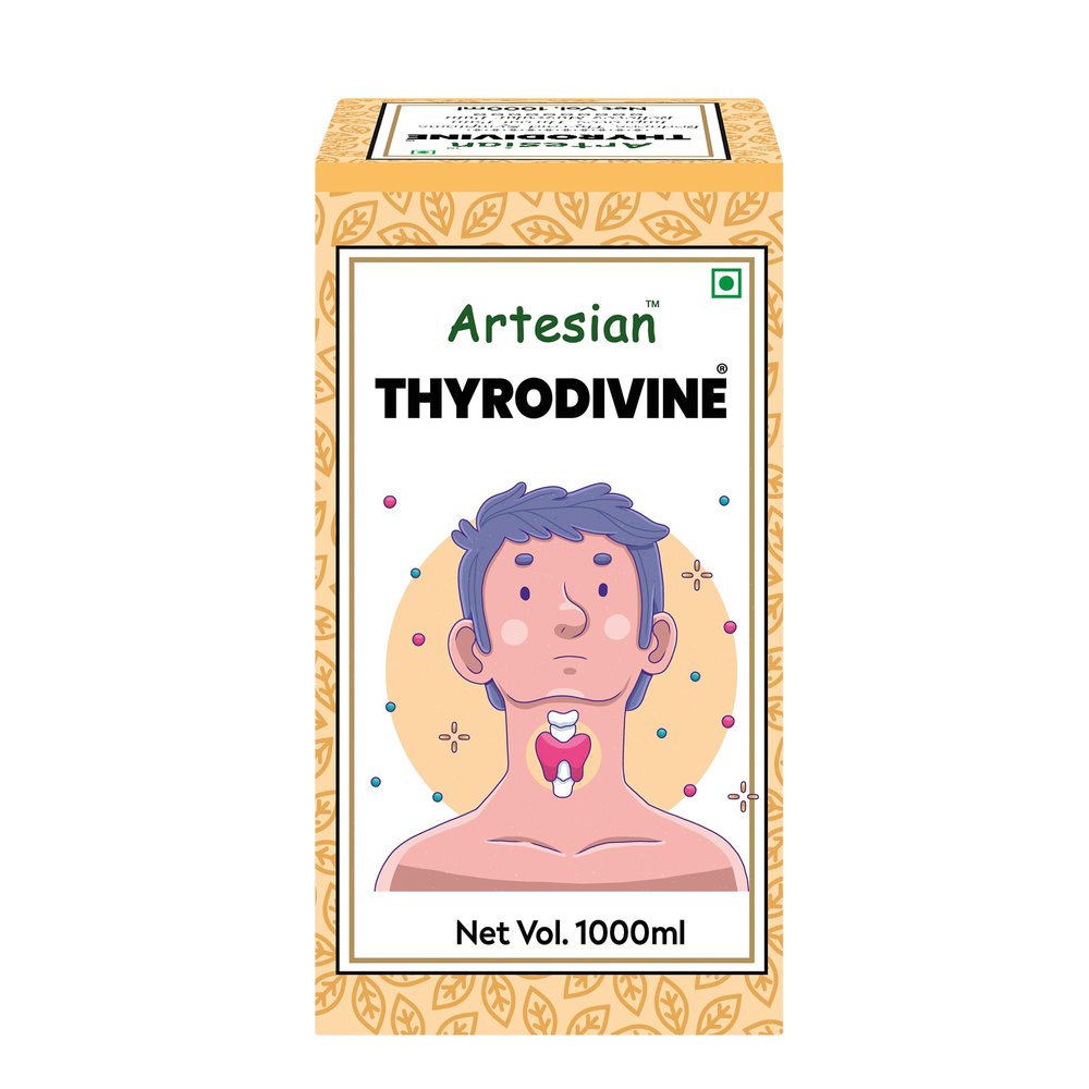 Artesian Thyrodivine | Herbal Syrup for Thyroid Support | Helps in Hypothyroid & Hyperthyroid Disorders, Hormonal Balance, Energy & Metabolism  500ml