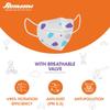 Romsons PM0.3 Anti-Pollution Mask with Breathable Valve - Child (10 Pieces) view 4