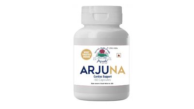 Ayush Herbs Arjuna Cardiac Support | Helps in Strengthening the weakened heart muscles | 60 Capsules
