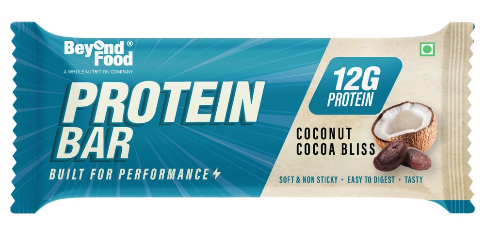 Beyond Food 100% Whey Protein Bars (Pack of 9) | 10g Protein Per Bar | Whole Nutrition | With Dates, Peanut & Protein Millets | Rich in Vitamins, Fibre & Energy | Boosts Immunity | Coconut Cocoa Bliss