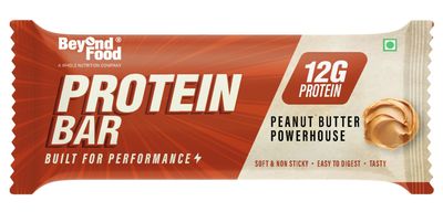 Beyond Food 100% Whey Protein Bars (Pack of 9) | 10g Protein Per Bar | Whole Nutrition | With Dates, Peanuts & Protein Millets | Rich in Vitamins, Fibre & Energy | Boosts Immunity | Peanut Butter