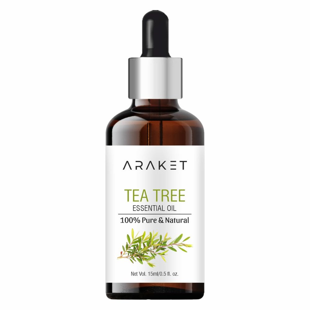 Araket Tea Tree Essential Oil Pure & Natural for Hair, Face, Skin 15Ml