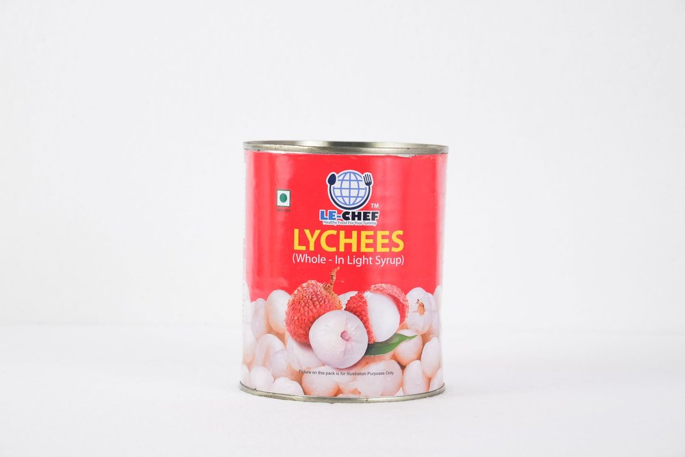 LE-CHEF Lychee in Light Syrup 800g | Canned Lychee Fruit | Dessert, Mocktail & Asian Cuisine Ingredient