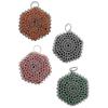 CALANDIS Cast Iron Chainmail Scrubber Steel Scrubber for Gadught Oven BBQ Grills Pans Orange | 1 Piece Cast Iron Cleaner view 1