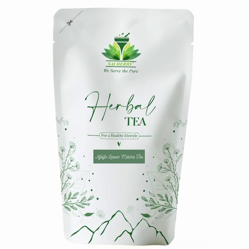 SAI HERBS Alfaalfa Leaves Matcha Tea - For a Healthy Lifestyle - Luxury Matcha Tea - Pure & Natural (100 Grams)