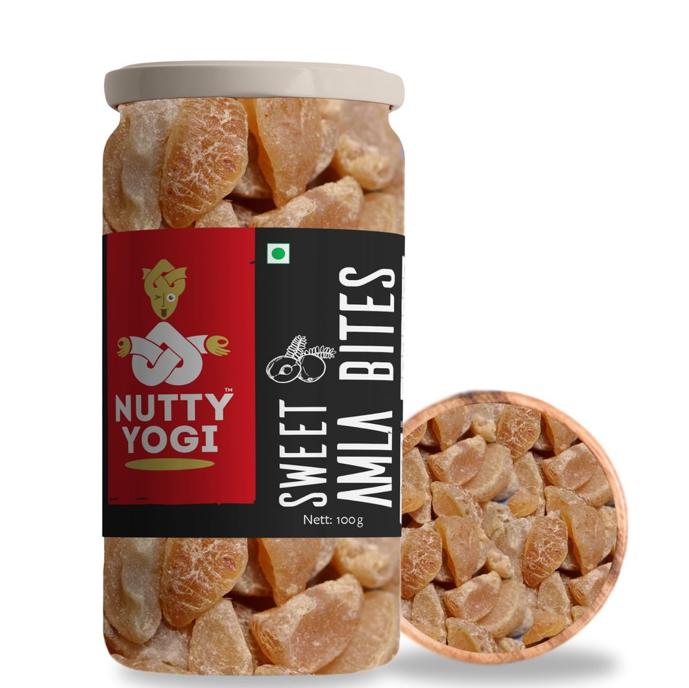 Nutty Yogi Sweet Amla Bites 100g (Pack of 1) | Rich in Vitamin C | Healthy & Natural | Digestive
