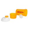 Body strength Sports Gym Protein Shaker Bottle With Mixer Ball, Compartment for Pre-Post Workout for Men & Women | 500ml (Yellow) view 2