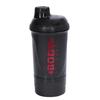 Body strength Sports Gym Protein Shaker Bottle With Mixer Ball, Compartment for Pre-Post Workout for Men & Women | 500ml (Black) view 1