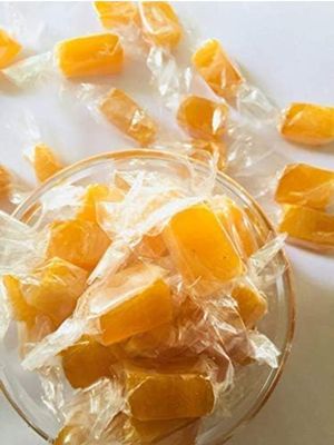 Shri Swastik Organics Aam Papad Toffee | Mango Papad Candy | Alphanso Aam Toffee | Mango Pulp Candy | Pack of 500 Gram