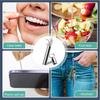Pekos Dental Floss Toothpicks Set | Stainless Steel Teeth Cleaning Kit Tooth Cleaner and Dental Teeth Braces Cleaning Tools with Hanging Hook (4 in 1_Silver) view 4