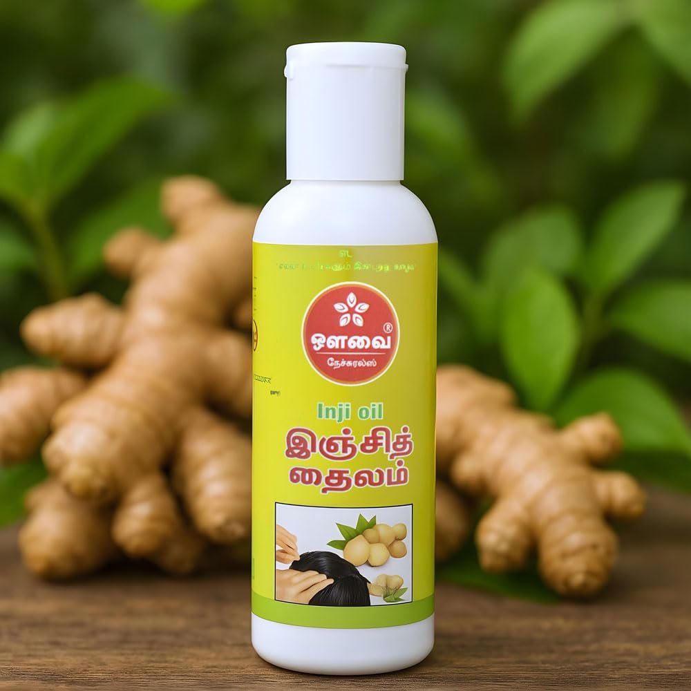 Avvai Ginger Herbal Oil for Headache | Sinus and Migraine | 100 ML