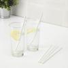 Eco-Friendly Paper Straws | Eco-Friendly Compostable Sustainable Disposable Drinking Straws | Juice Smoothie Thick Shakes Non-Bendable White Straws (12 mm, 25) view 2