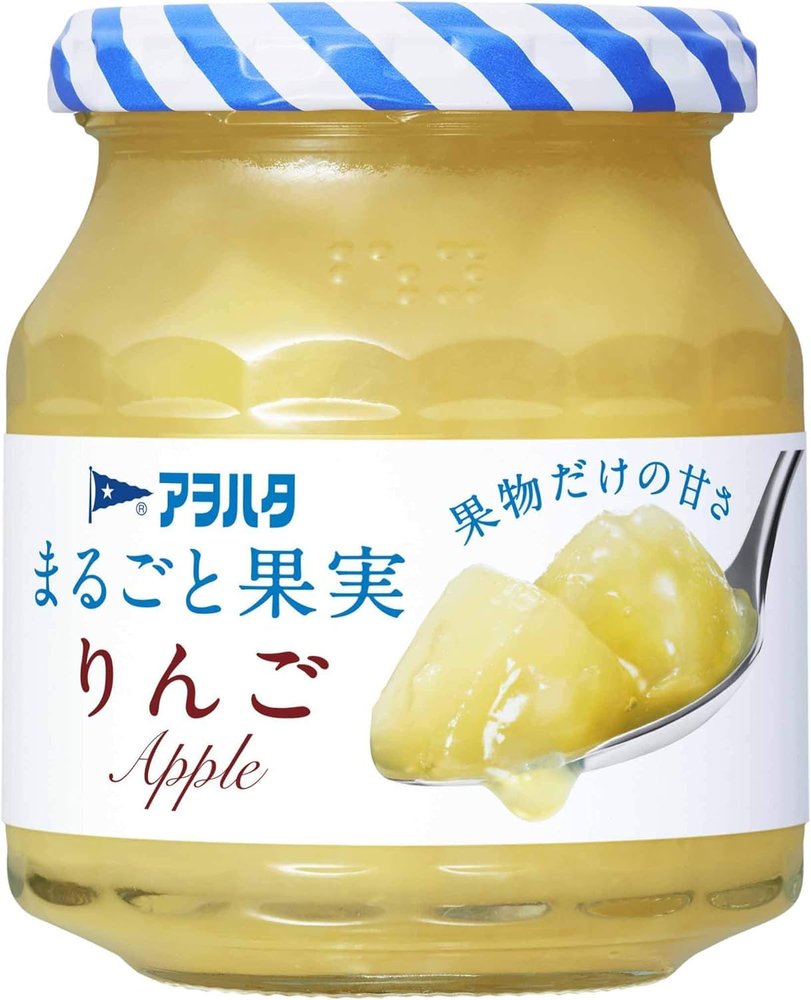 Aohata Whole Fruit Apple Jam 250g | Made in Japan | Japanese Self Closing Bottle