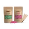 BTM CART Hair Removal Hard Wax Beans Painless And Stripless For Women Face, Eyebrow, Back Hair, Chest Hair, Bikini Hair Wax Bean,Legs, Arms, Beards (50 gm AloeVera-50gm Strawberry) view 1