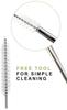 ANKUS Reusable Stainless Steel Straw with Cleaning Brush Metal Straw for Drinking Juice 8.5 Inch (2 Bent + 2 Straight + 1 Brush) view 3
