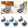 BNF Travel Pill Organizer with Divider Small Pill Container for Bag Purse Pocket Blue Sqaure|Health & Beauty | Health Care | Pill Boxes, Pill Cases view 3