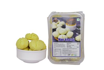 KUNDAN NAMKEEN Sweet Vegetarian No Added Preservatives & No Artificial Color Nan Khatai Biscuit Cookies 250gm