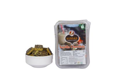 KUNDAN NAMKEEN Sweet Vegetarian No Added Preservatives & No Artificial Color Vanilla Chocolate Biscuit Cookies 250gm
