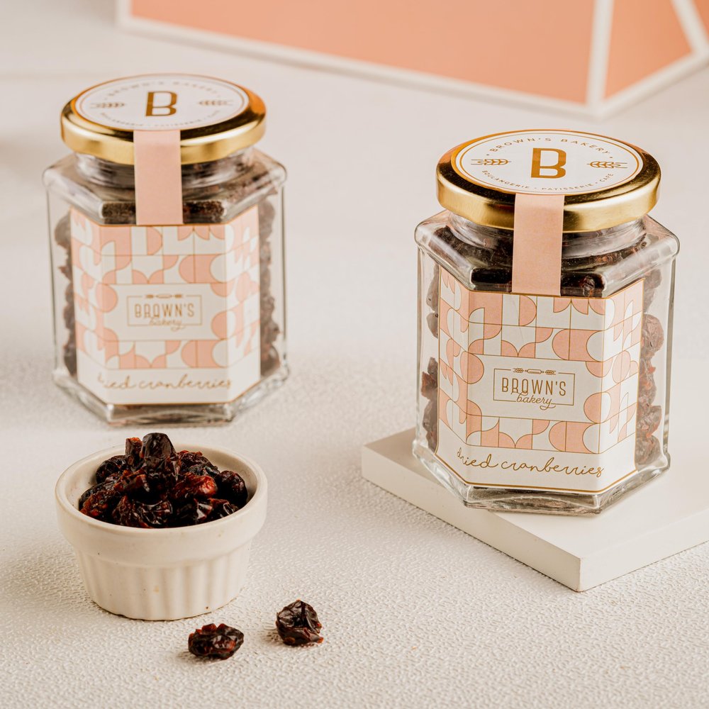 BROWNS BAKERY Cranberry Jar - 405g Deliciously Sweet and Tangy Dried Cranberries
