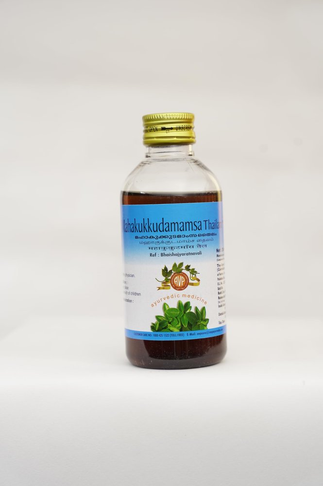 AVP Mahakukkutamamsa Thailam 200 ML | Effective in Rheumatic Ailments | Provides Strength to Muscles and Joints | Nourishing Oil for the Body