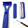 BNF Back Shaver for Men Back Scratcher Leg Ergonomic Handle Body Shaver blue |Health & Beauty | Shaving & Hair Removal | Electric Shavers | Men's Shavers view 4