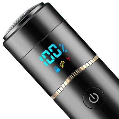 BNF Mini Electric Shaver Waterproof for Men USB Charging LED Display Black |Health & Beauty | Shaving & Hair Removal | Electric Shavers | Men's Shavers