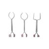 3-Piece Stainless Steel Work Holding Tweezer Set, Round, Oval and U-Shaped Grips, Self-Locking view 2