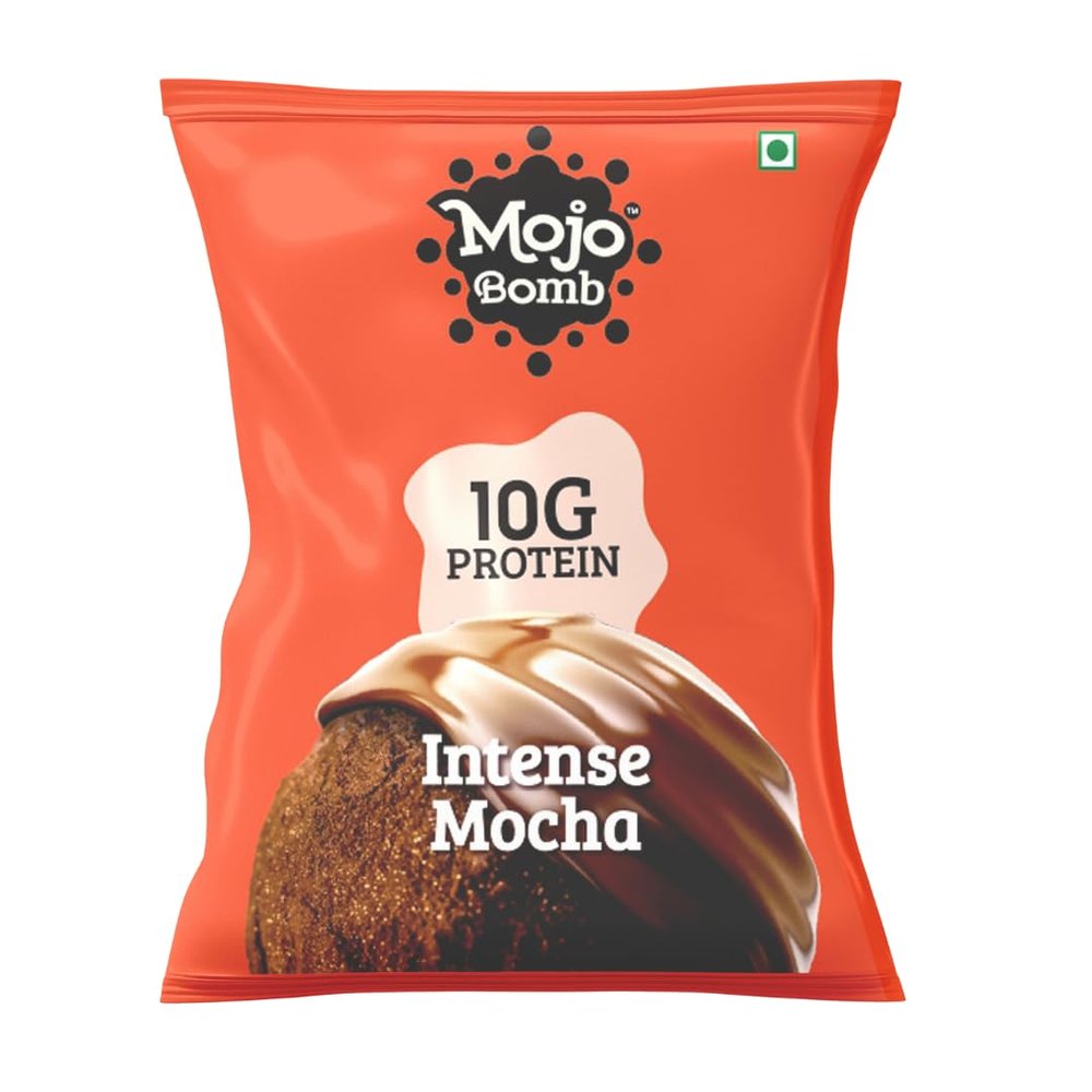 Mojo Bar Protein Bombs Intense Mocha | Daily Protein Snack | 10g Protein | Pack of 10 x 40g Protein Balls | Vegan, Gluten Free & No Preservatives