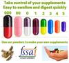 Empty Capsules Size 1 Orange/Black 250 capsules view 4