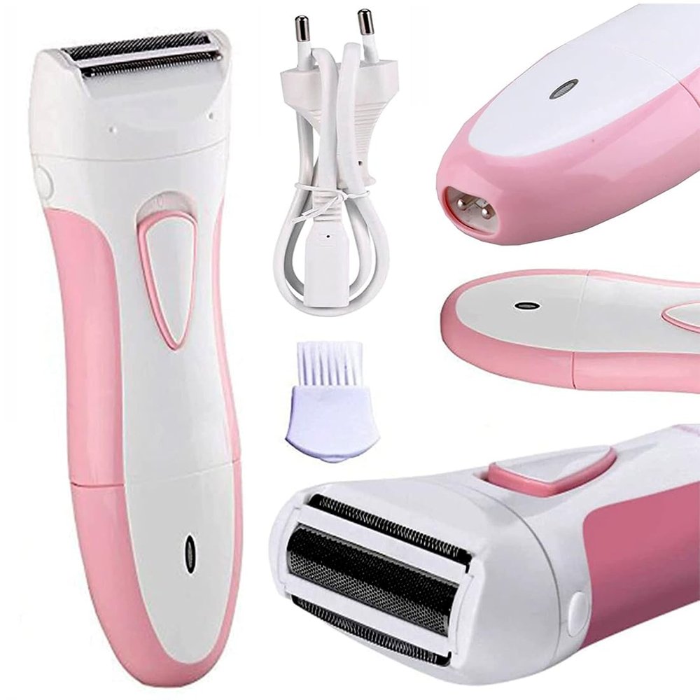 2in1 Twin Blade Women Lady Waterproof Rechargable Full Body Hair Remover Cordless Foil Shaver Trimmer Epilator Razor (3 Year Warranty)