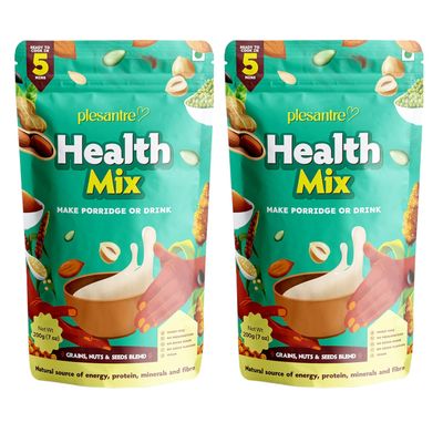 NutriBlend Multigrain Health Mix, Diverse Array of Grains, Millets, Nuts, Seeds and Lentils - 200g x Pack of 2