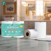 ECO SOUL [3 Ply, 960 Pulls] Tree-Free Toilet Paper | Pack of 6 (160 Pulls Per Pack) | Soft & Highly Absorbent | Eco Friendly, Natural, Biodegradable | Everyday Toilet Paper view 3