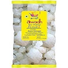 AWADH- Vastu salt- Khada salt (500 grams) - Suddh Namak- Negative energy Cleanser/Remover Sea Salt - Traditional Crystal White Salt, Village Salt, Sabut Namak, Desi Namak |