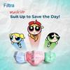 Filtra 3-Ply Ear Loop Kids Mask | Ages 3-18 | Kids Mask | Children's Mask | Ladies Mask | High Filtration | New extra tough courier packing | Travel Zip Lock Pouch of 20 Masks (Cartoon) view 4