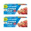 Asahi Kasei Small Zipper Bags | 10 Bags | Pack of 2 | 100% Leak-Proof | Double Zipper Lock | Reusable & Washable | Keeps Food Fresh | Made in Japan view 1
