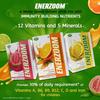 ENERZOOM Water-based Instant Drink Mix | Refreshing & Delicious Natural Lemon Flavor | Quick & Easy Preparation | Pack of 10 sachets (20g Each) view 3