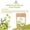 Moolveda Pure & Organic 100% Natural Amla Indian Gooseberry Fruit Powder for Hair Growth, Skin, Drinking and Eating - 100g view 2