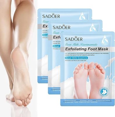 ADBHUTANAND Foot Peel Mask For Dead Skin Removal Dry Cracked Callus Remover Hydrating Sock Deeply Moisturizes Dry & Dull Skin Reduces Pigmentation- Goat Milk Essence,1