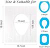 AJB Disposable Toilet Seat Covers - 50 Sheets | No Direct Contact with Unhygienic Seats| Easy To Dispose| Nature Friendly| Must Have For Women and Men (50Pc In One Packet) view 3